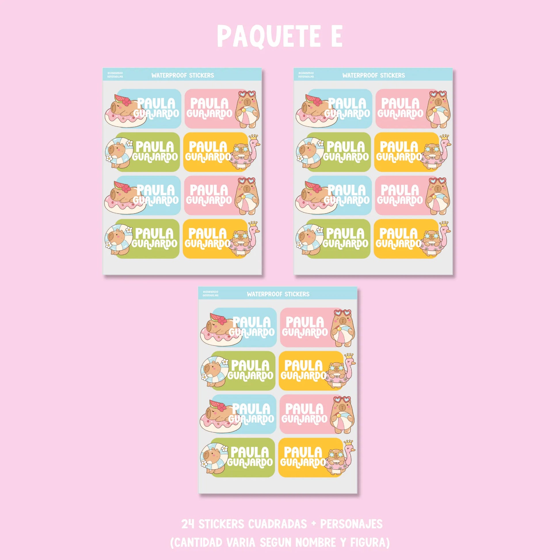Stickers Capibaras