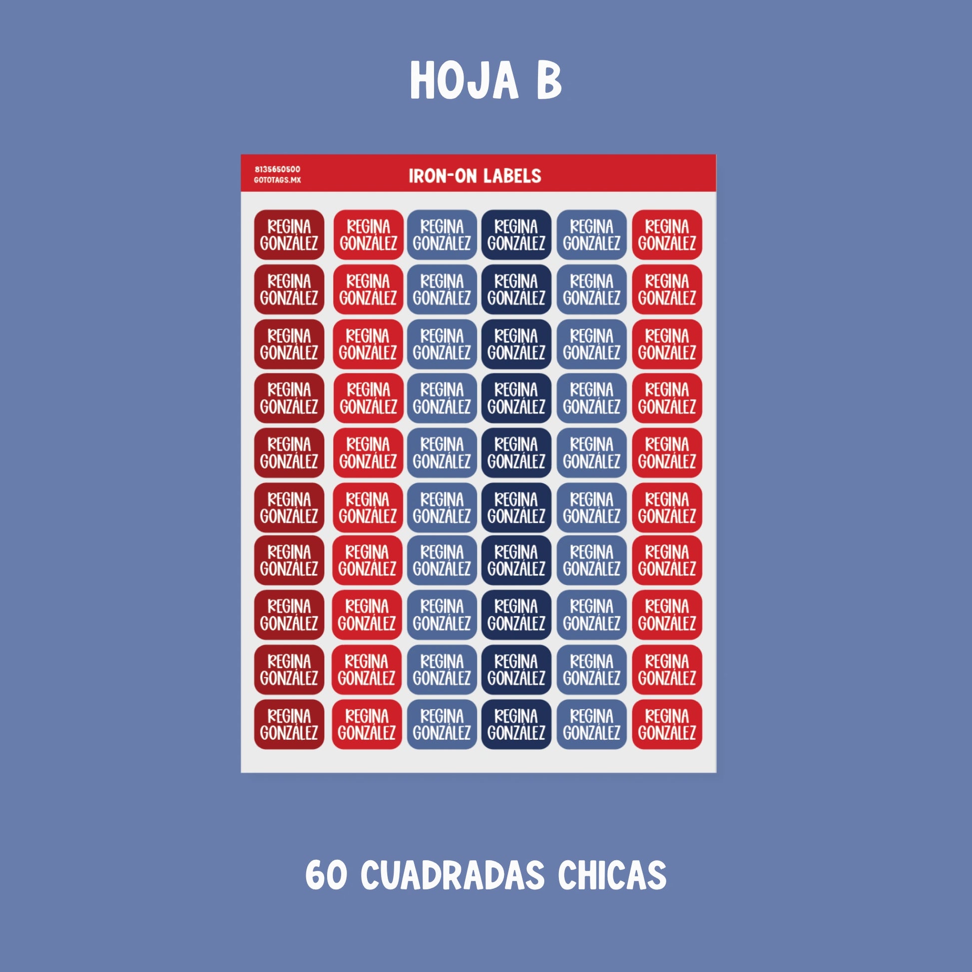 Etiquetas Ropa: Color 06