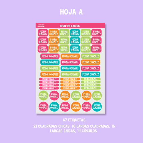 Etiquetas Ropa: Color 04