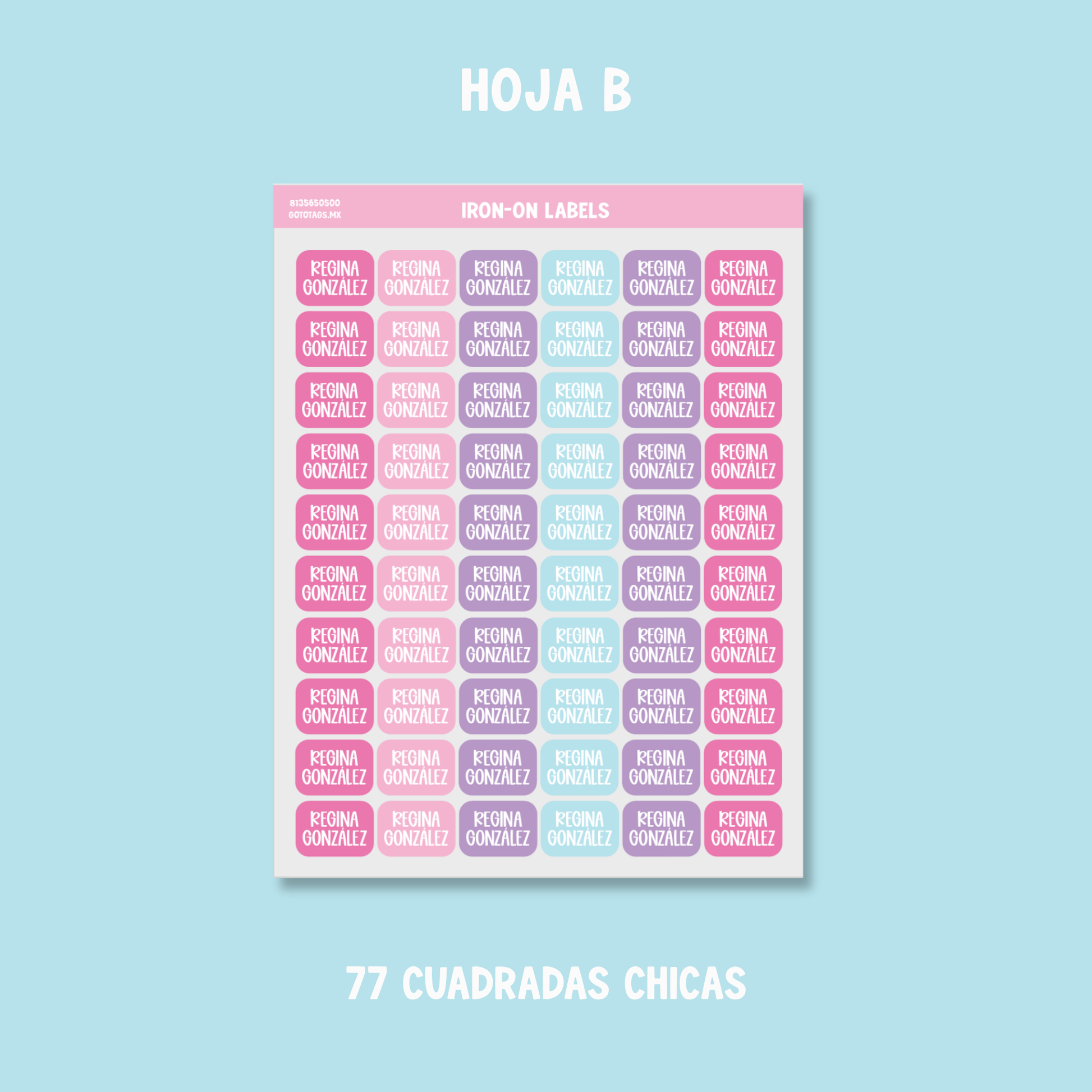Etiquetas Ropa: Color 10