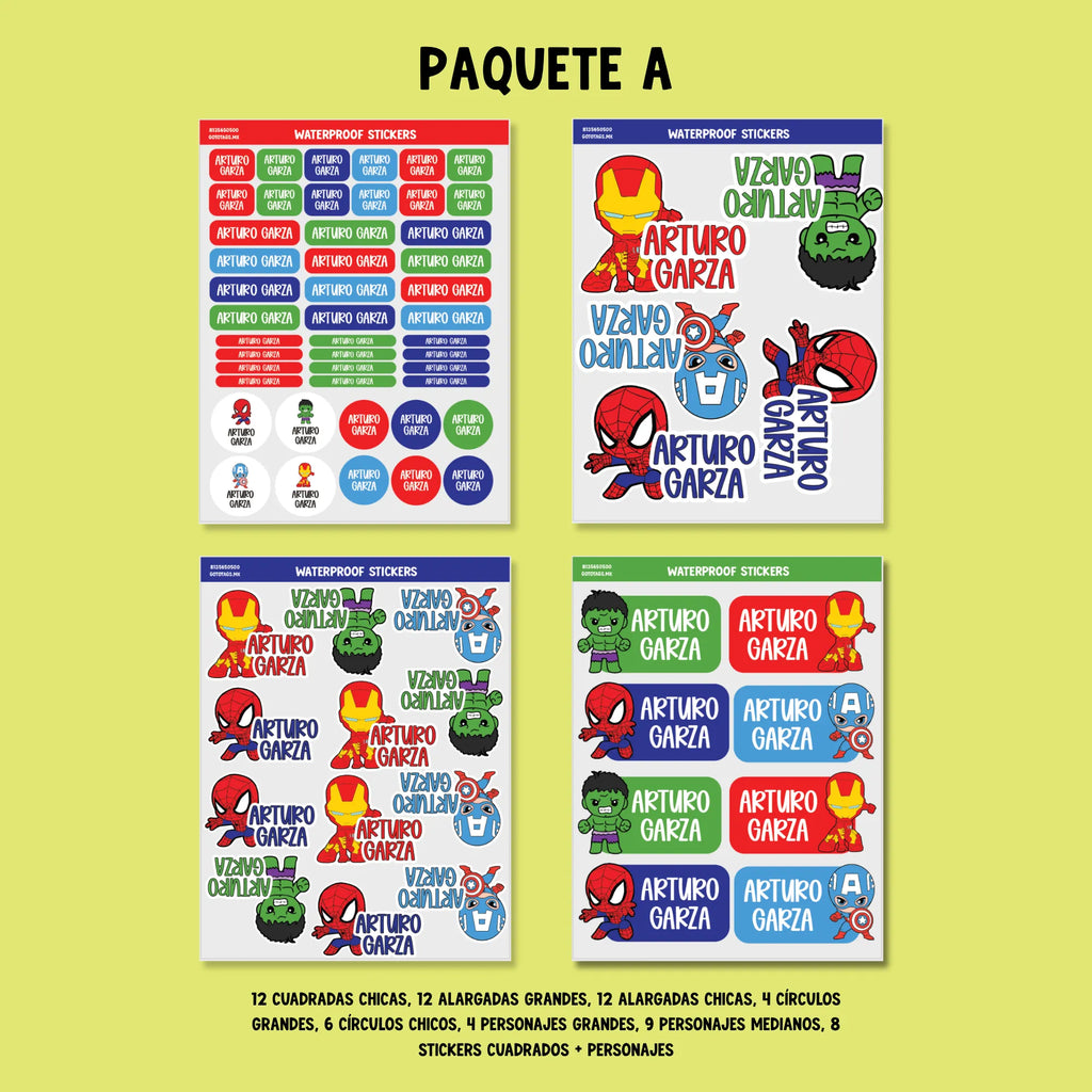 Stickers Superheros