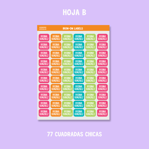 Etiquetas Ropa: Color 04