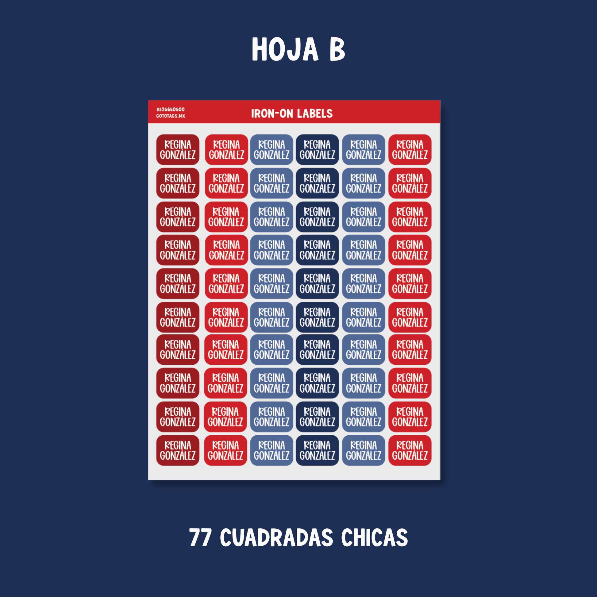 Etiquetas Ropa: Color 06
