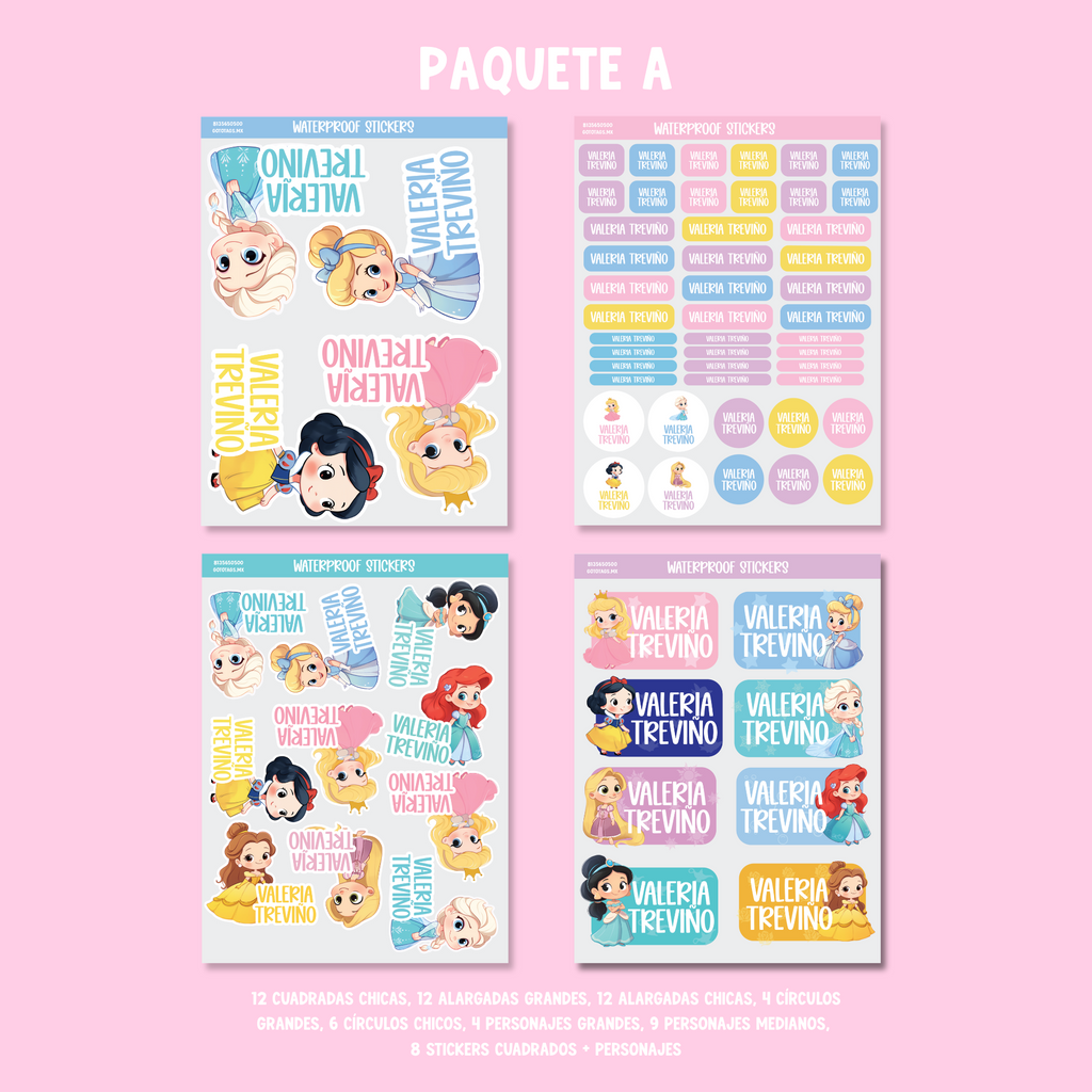 Stickers Princesas Bebes