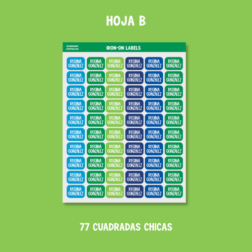 Etiquetas Ropa: Color 03