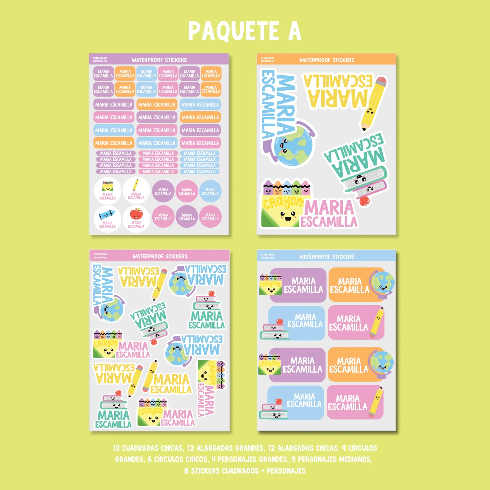 Stickers Materiales