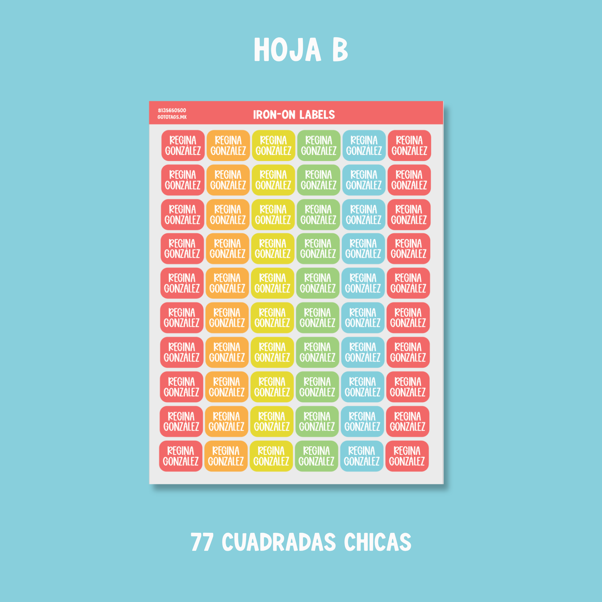 Etiquetas Ropa: Color 02