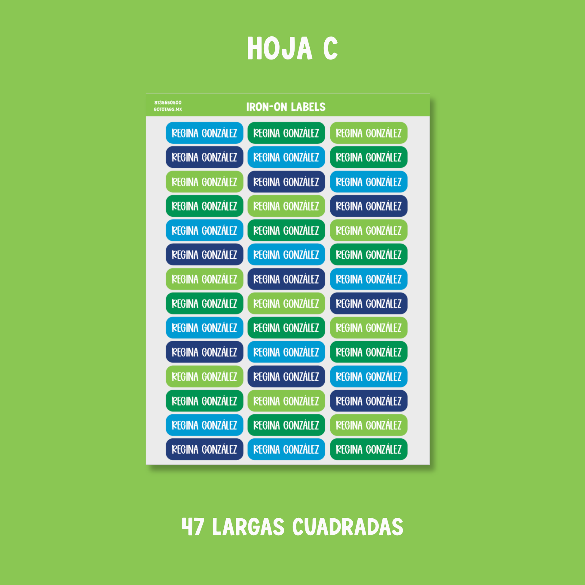 Etiquetas Ropa: Color 03