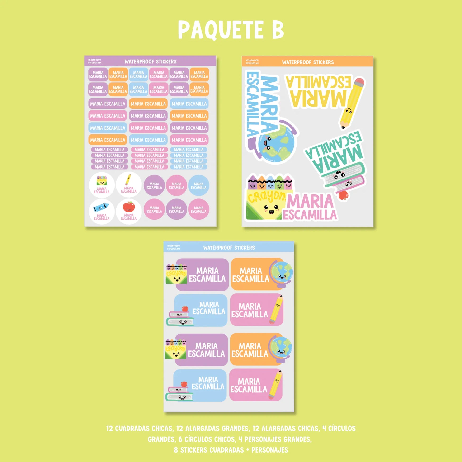 Stickers Materiales