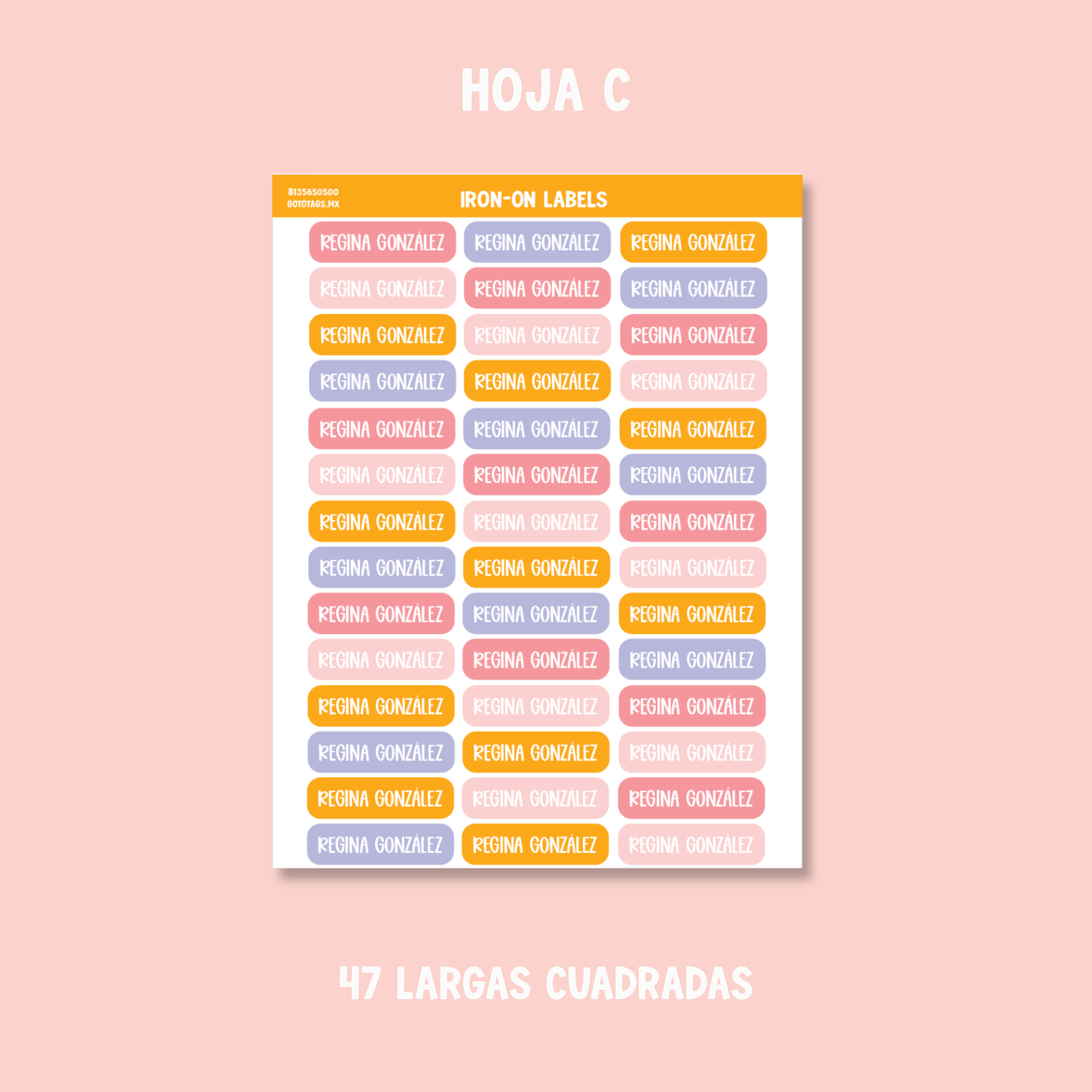 Etiquetas Ropa: Color 07