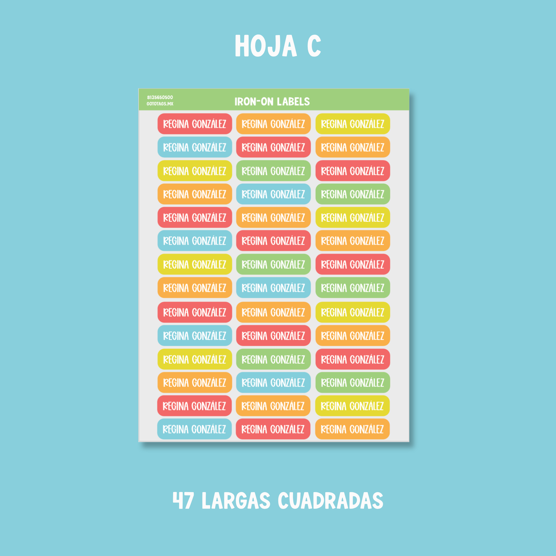 Etiquetas Ropa: Color 02