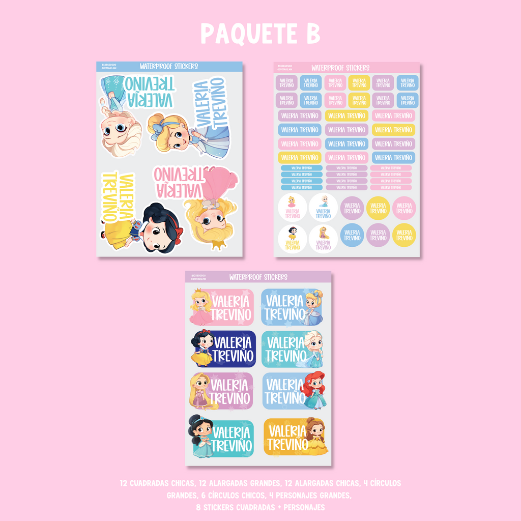 Stickers Princesas Bebes