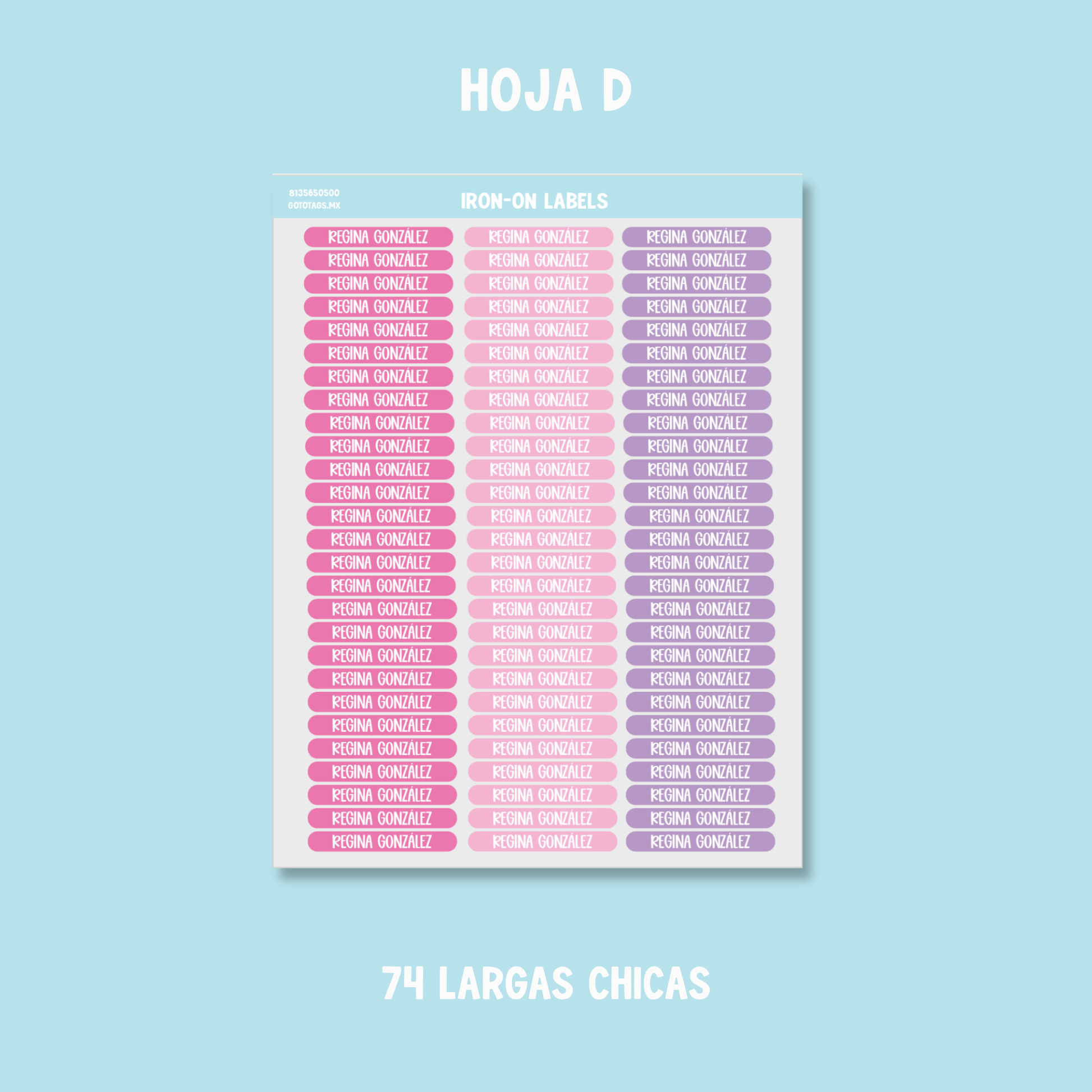 Etiquetas Ropa: Color 10