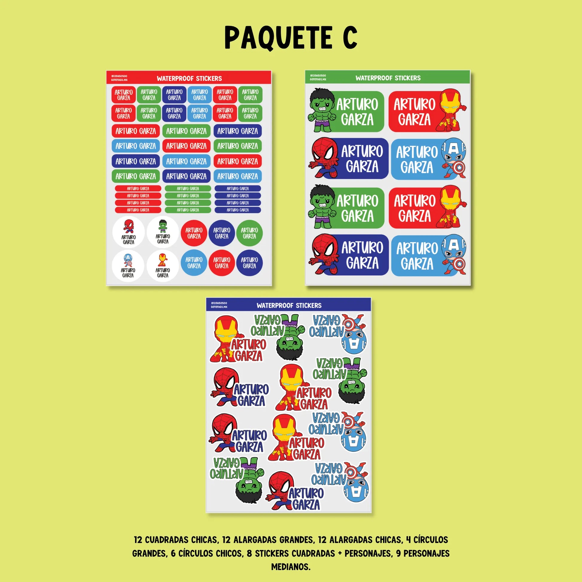 Stickers Superheros
