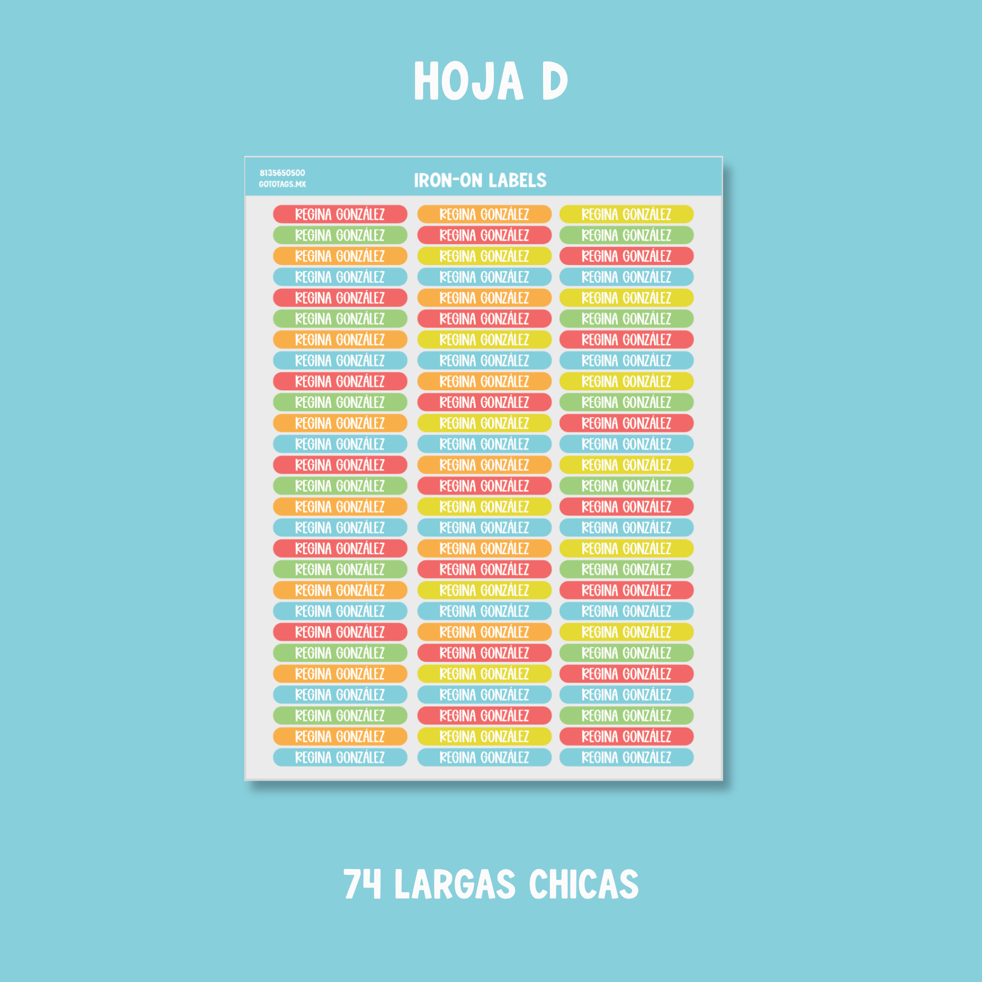 Etiquetas Ropa: Color 02