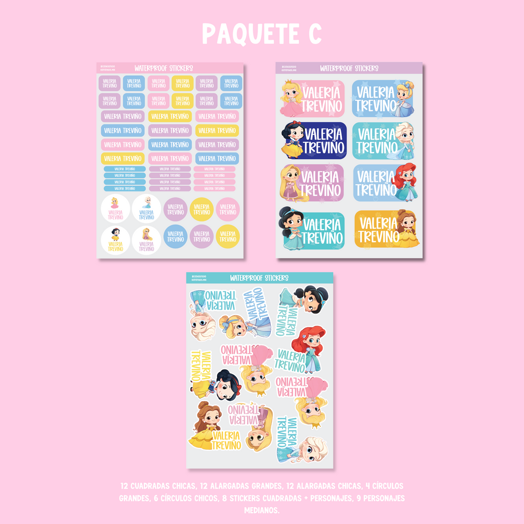Stickers Princesas Bebes