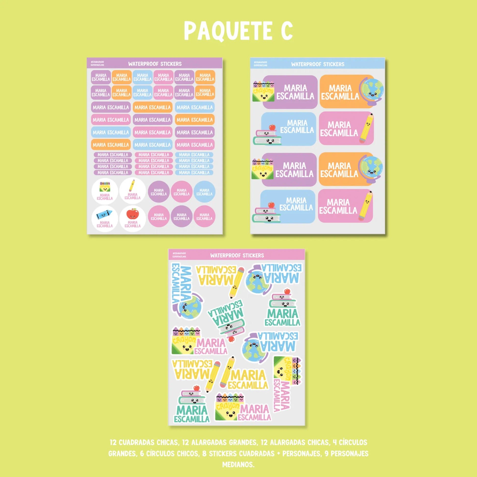 Stickers Materiales