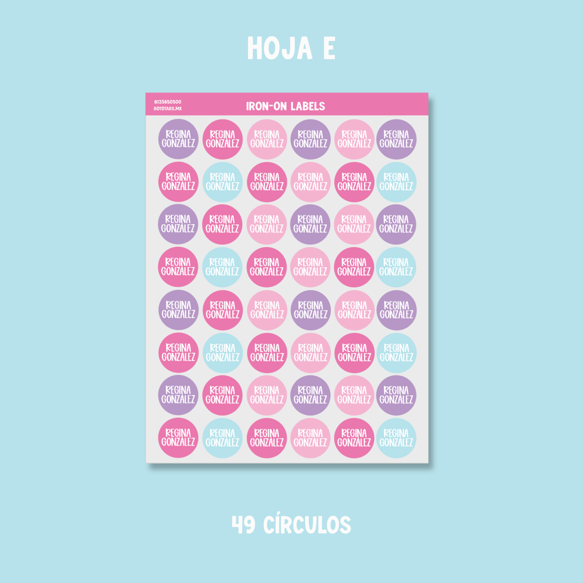 Etiquetas Ropa: Color 10