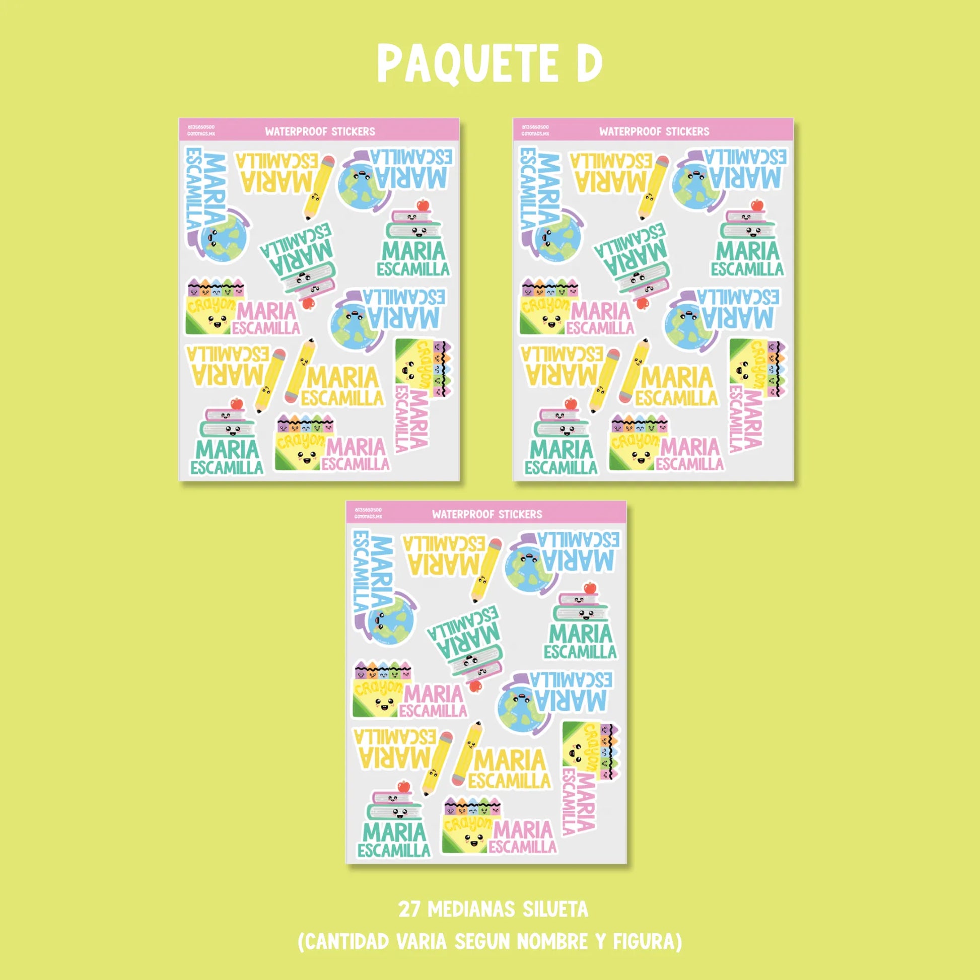 Stickers Materiales