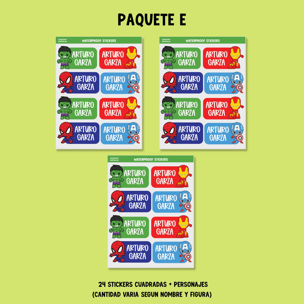 Stickers Superheros
