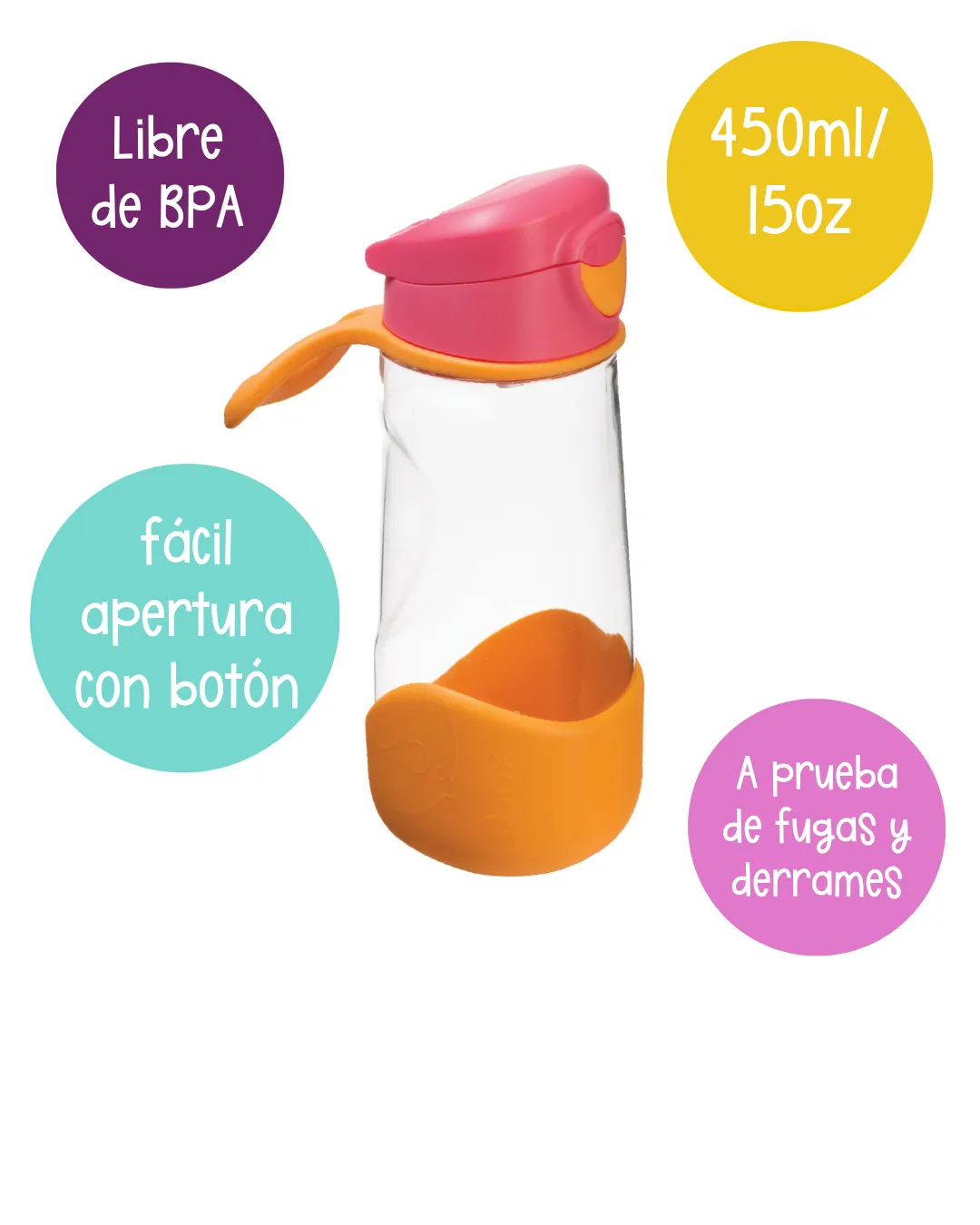 Sport Spout Bottle 600mL - 600mL