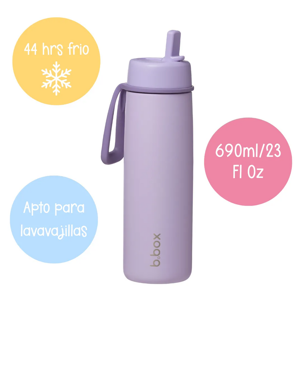 Termo Flip Top Lilac Love - 690mL