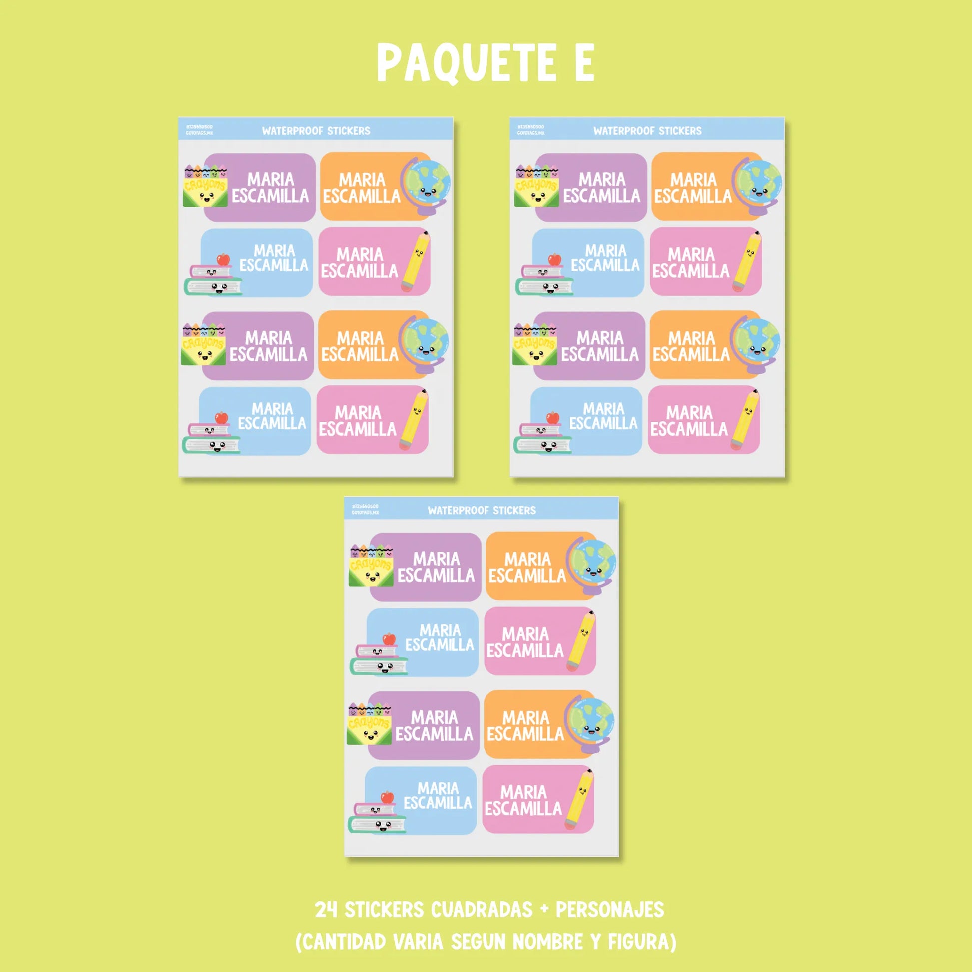Stickers Materiales