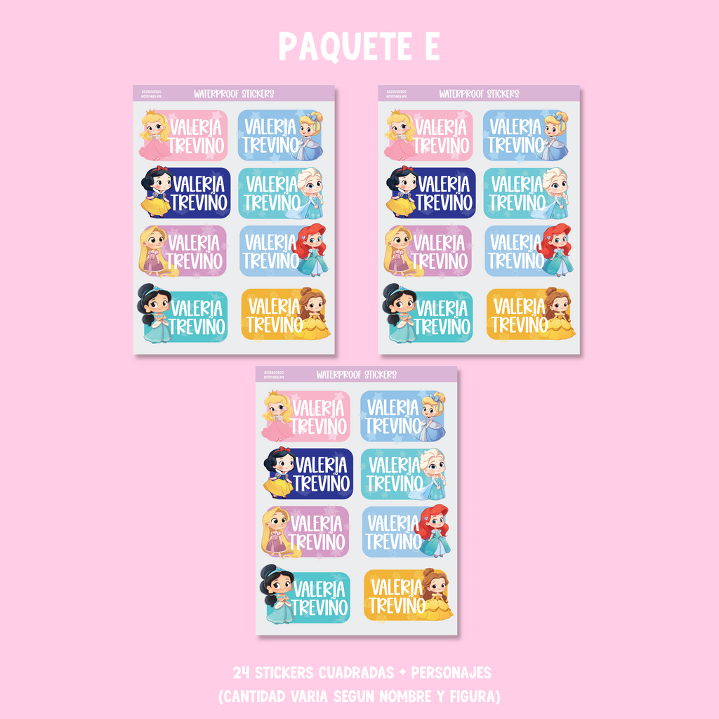Stickers Princesas Bebes