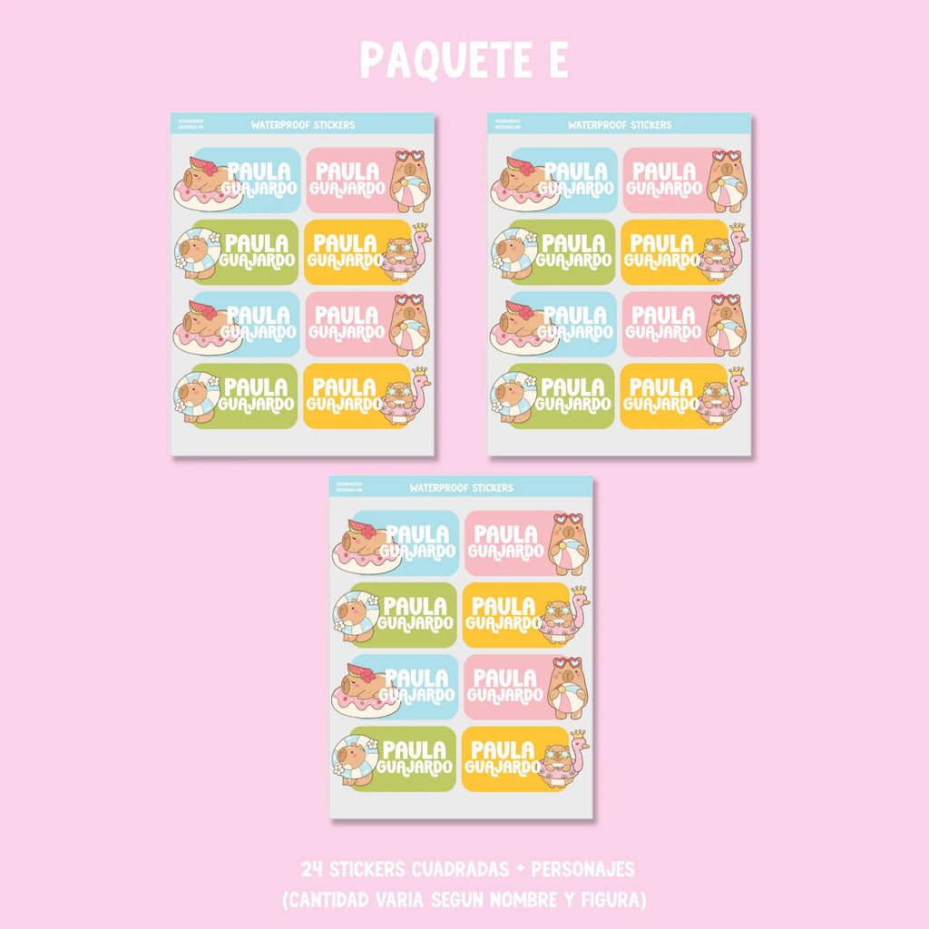 Stickers Capibaras