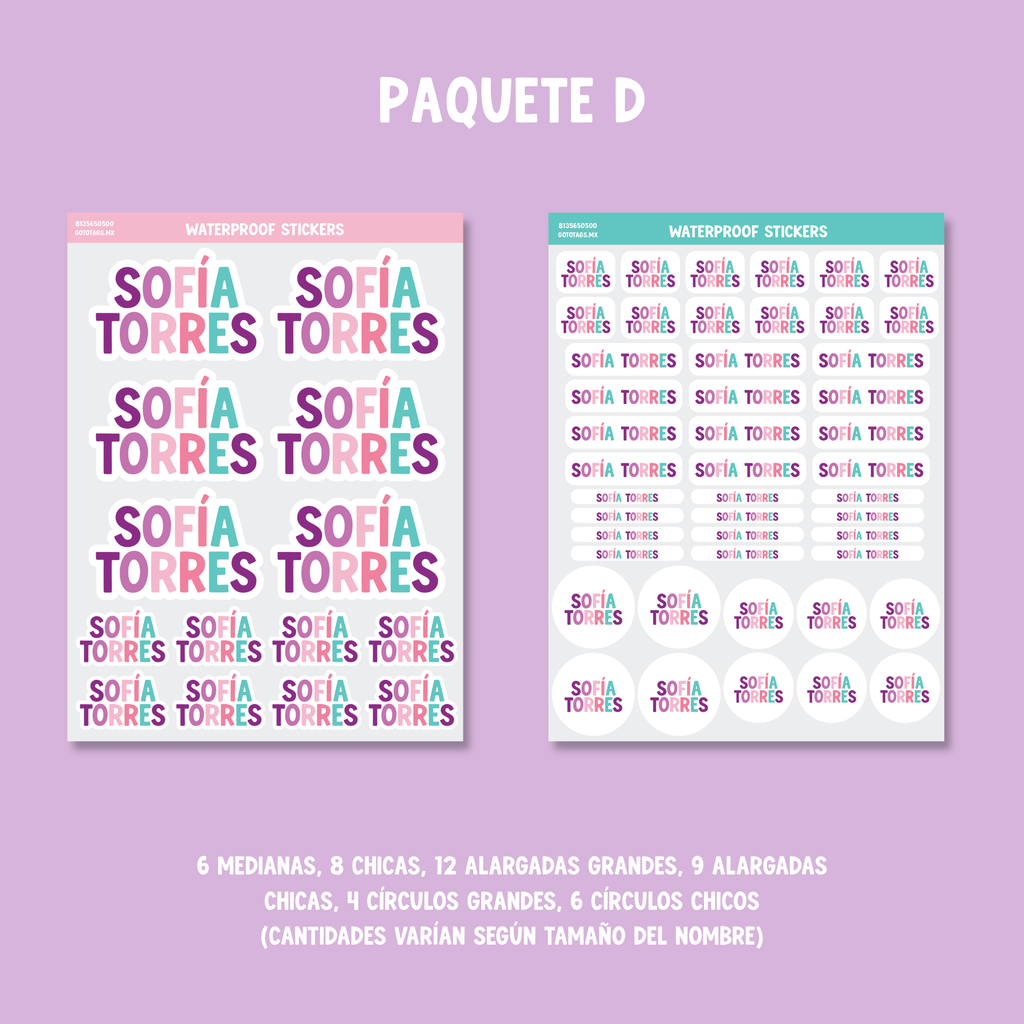 Stickers Silueta: Color 08