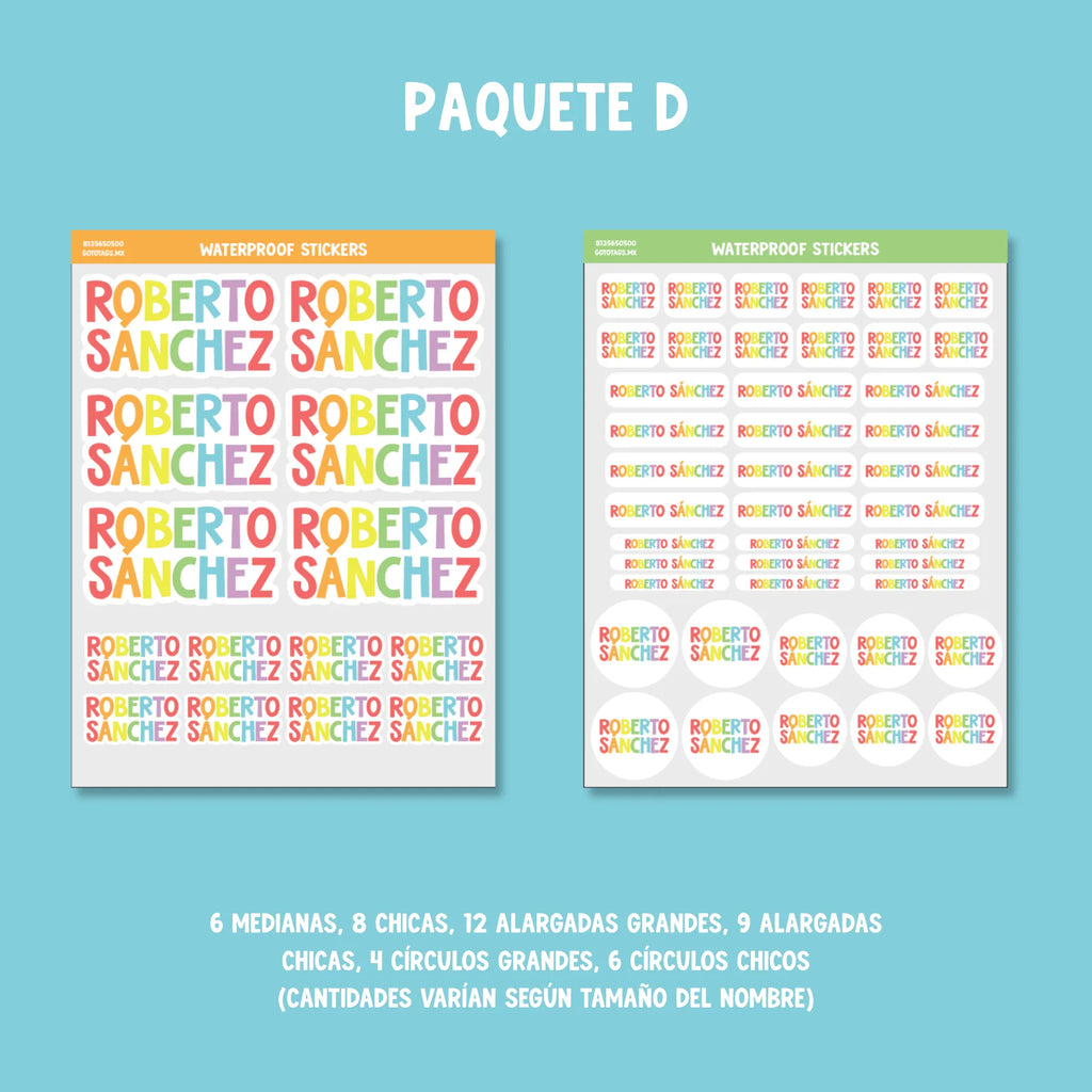 Stickers Silueta: Color 01