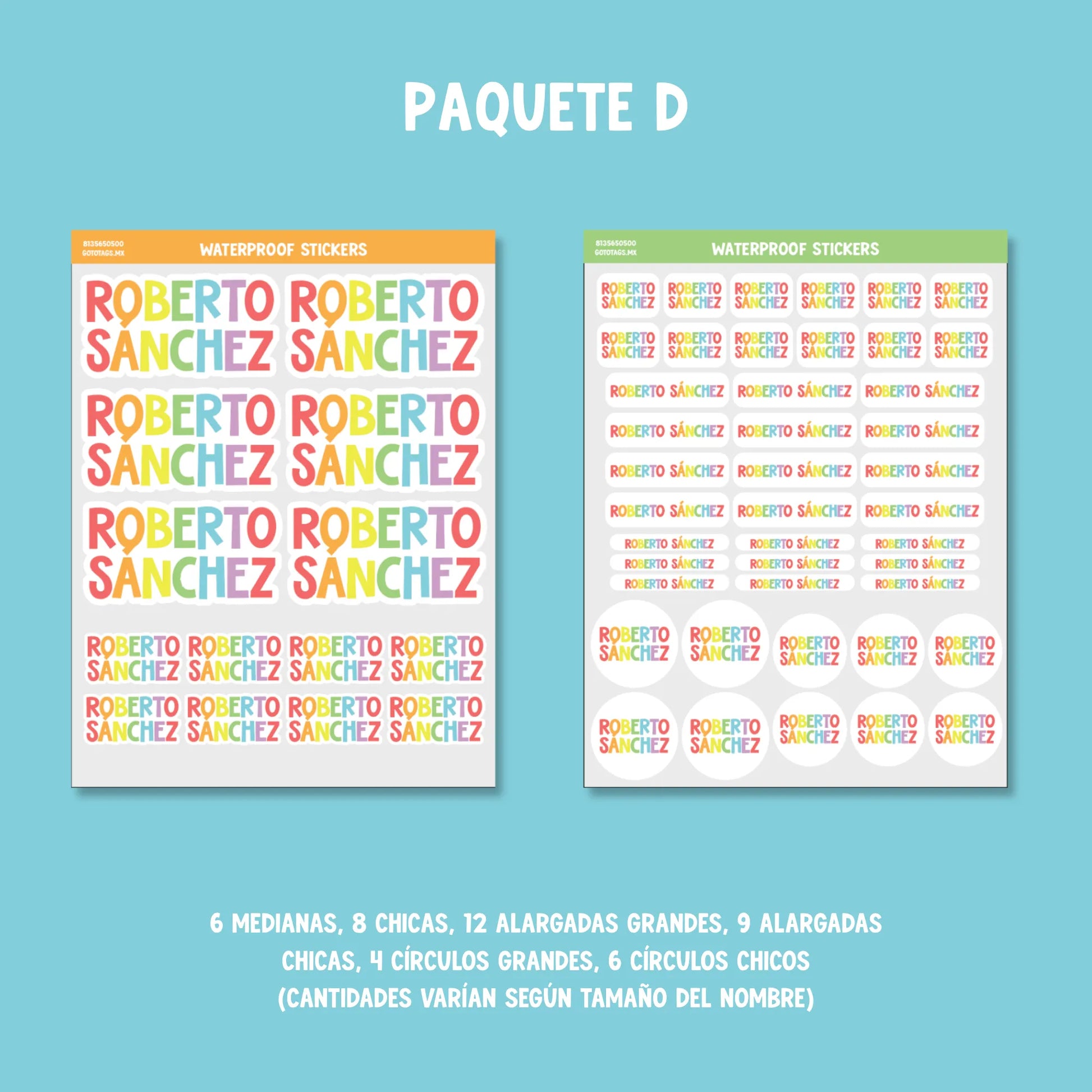 Stickers Silueta: Color 01