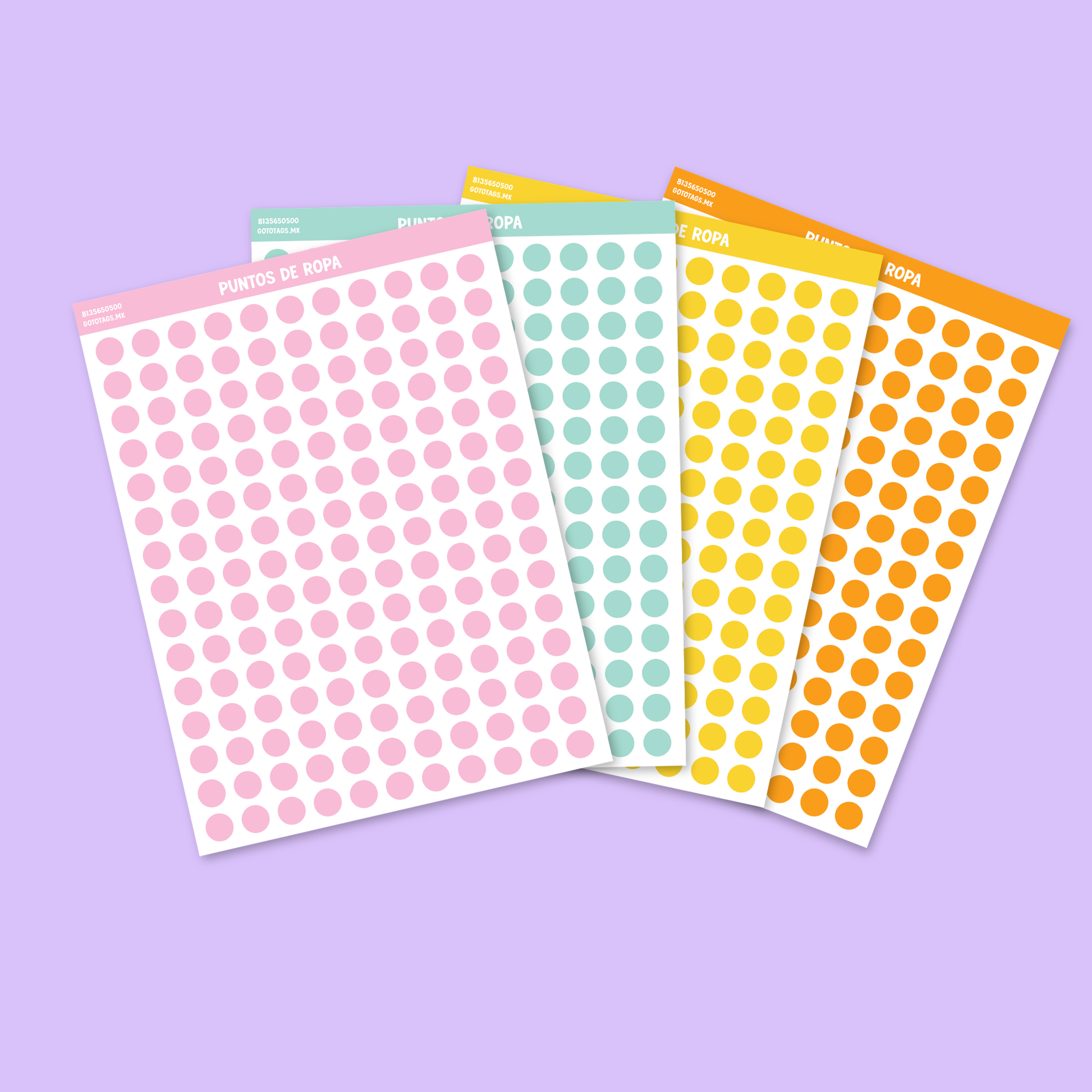 Puntos para ropa- identifica a tus familiares!