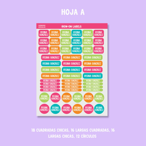Etiquetas Ropa: Color 04