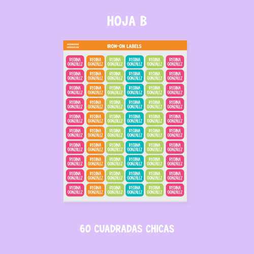 Etiquetas Ropa: Color 04