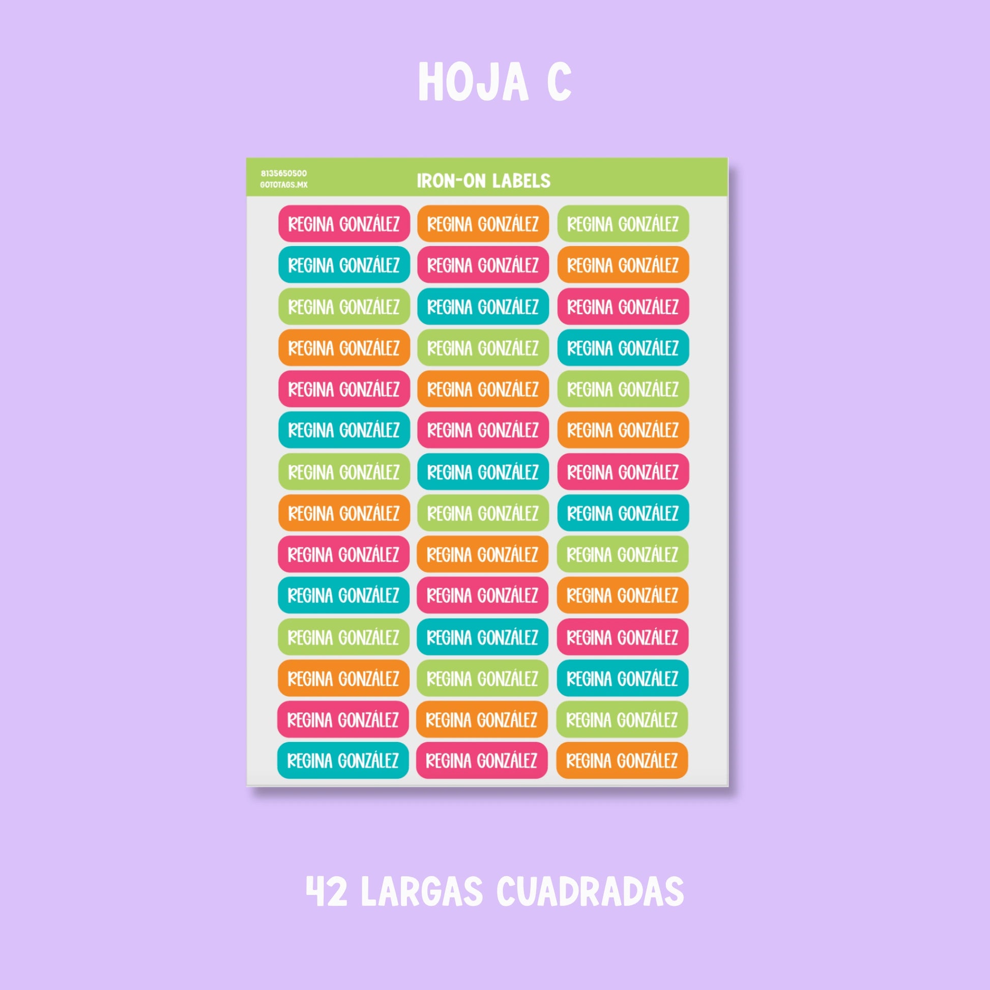 Etiquetas Ropa: Color 04