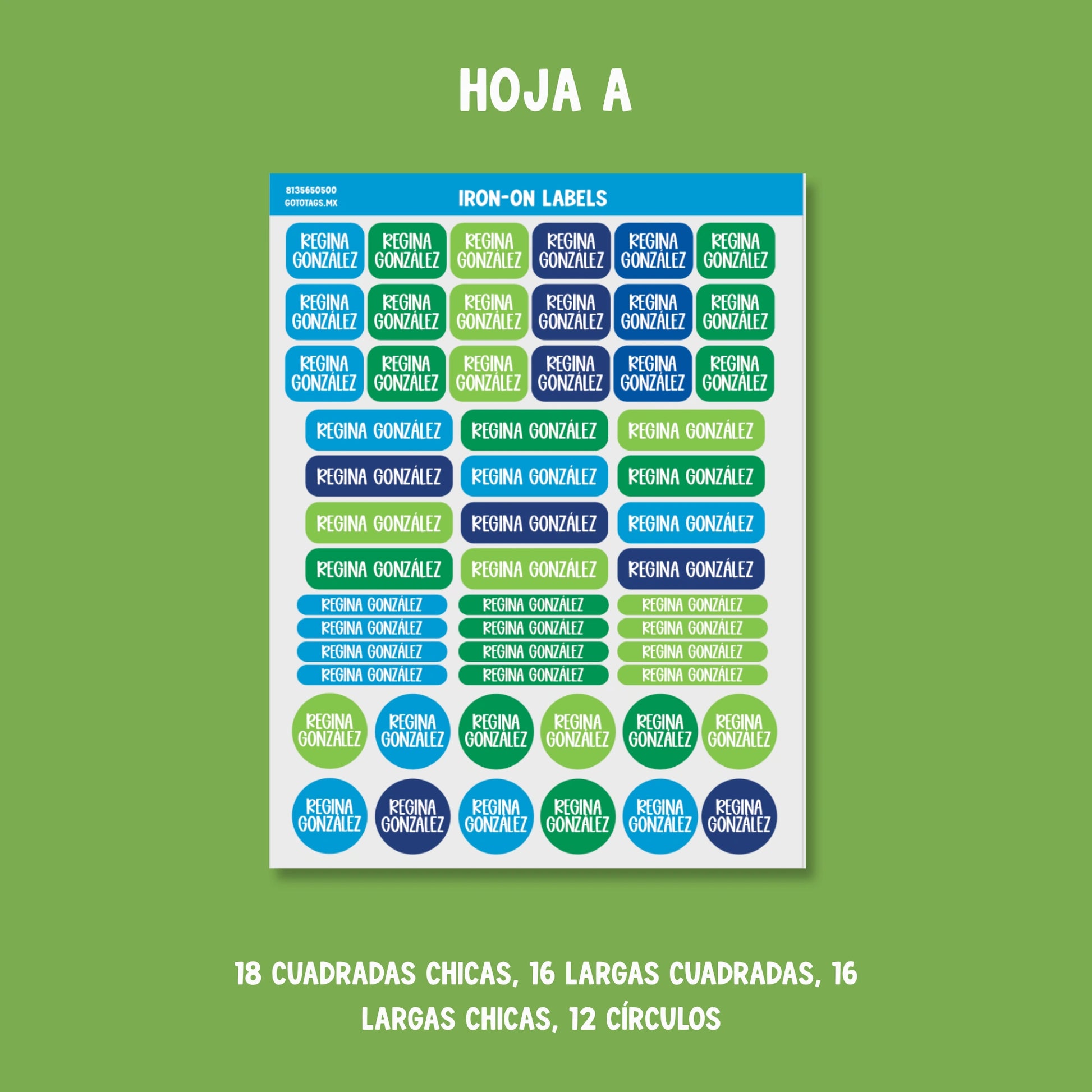 Etiquetas Ropa: Color 03