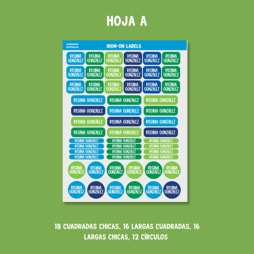 Etiquetas Ropa: Color 03
