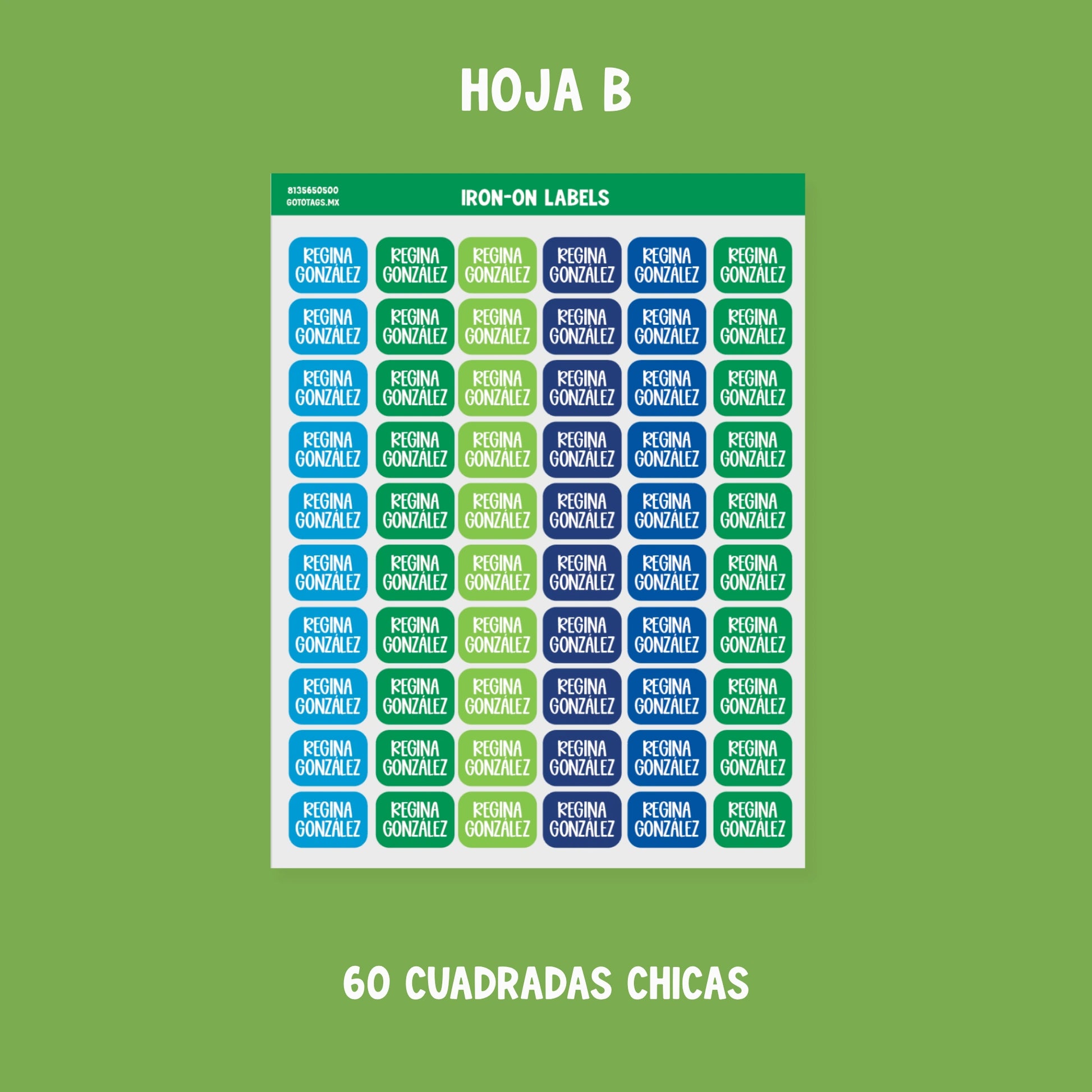 Etiquetas Ropa: Color 03