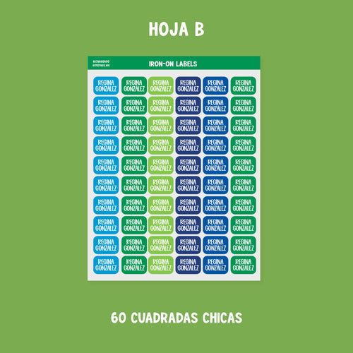 Etiquetas Ropa: Color 03