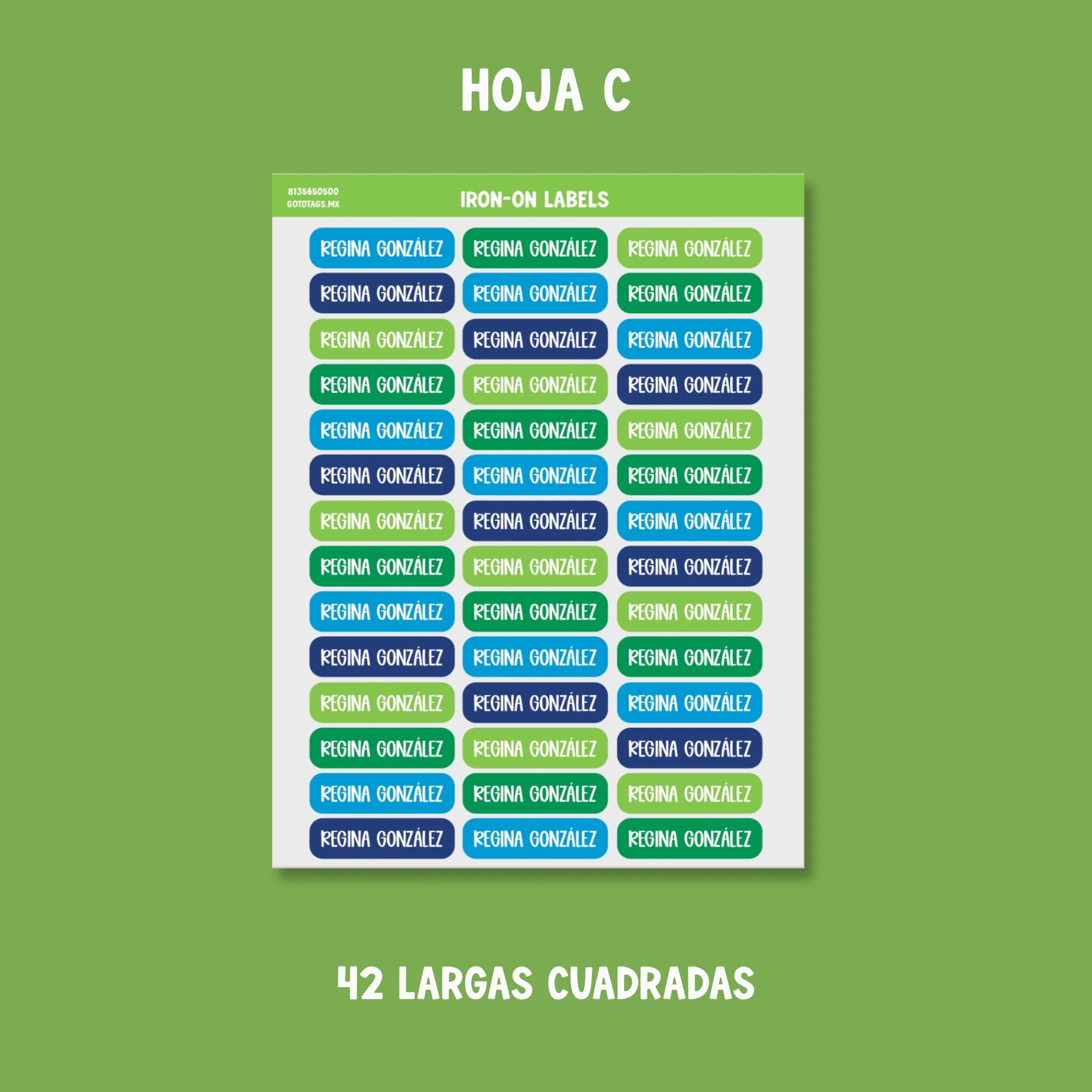Etiquetas Ropa: Color 03