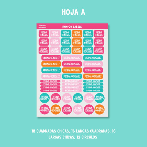 Etiquetas Ropa: Color 01