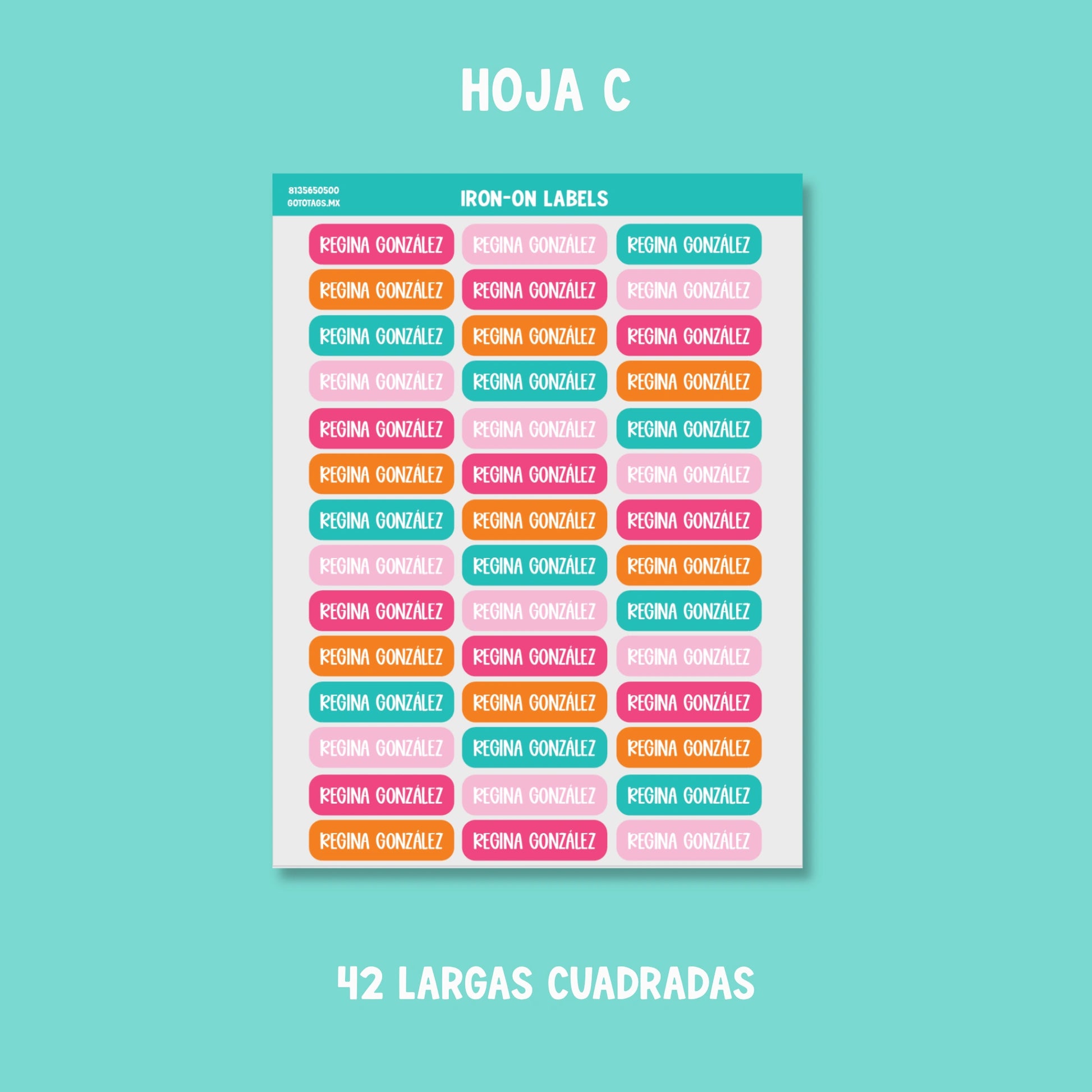 Etiquetas Ropa: Color 01