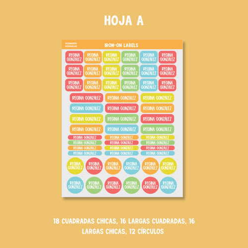 Etiquetas Ropa: Color 02