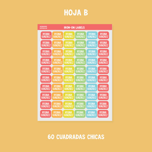 Etiquetas Ropa: Color 02