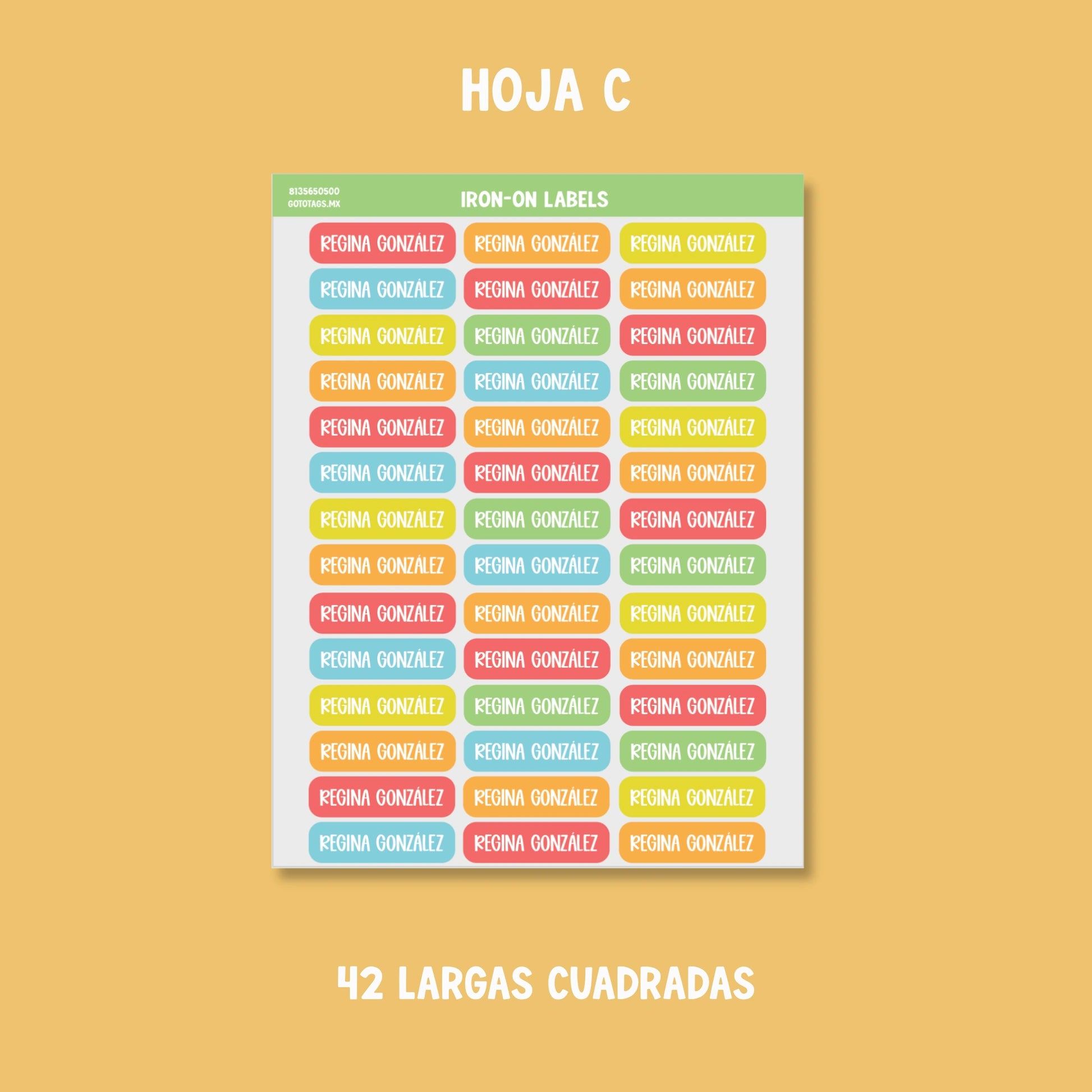 Etiquetas Ropa: Color 02