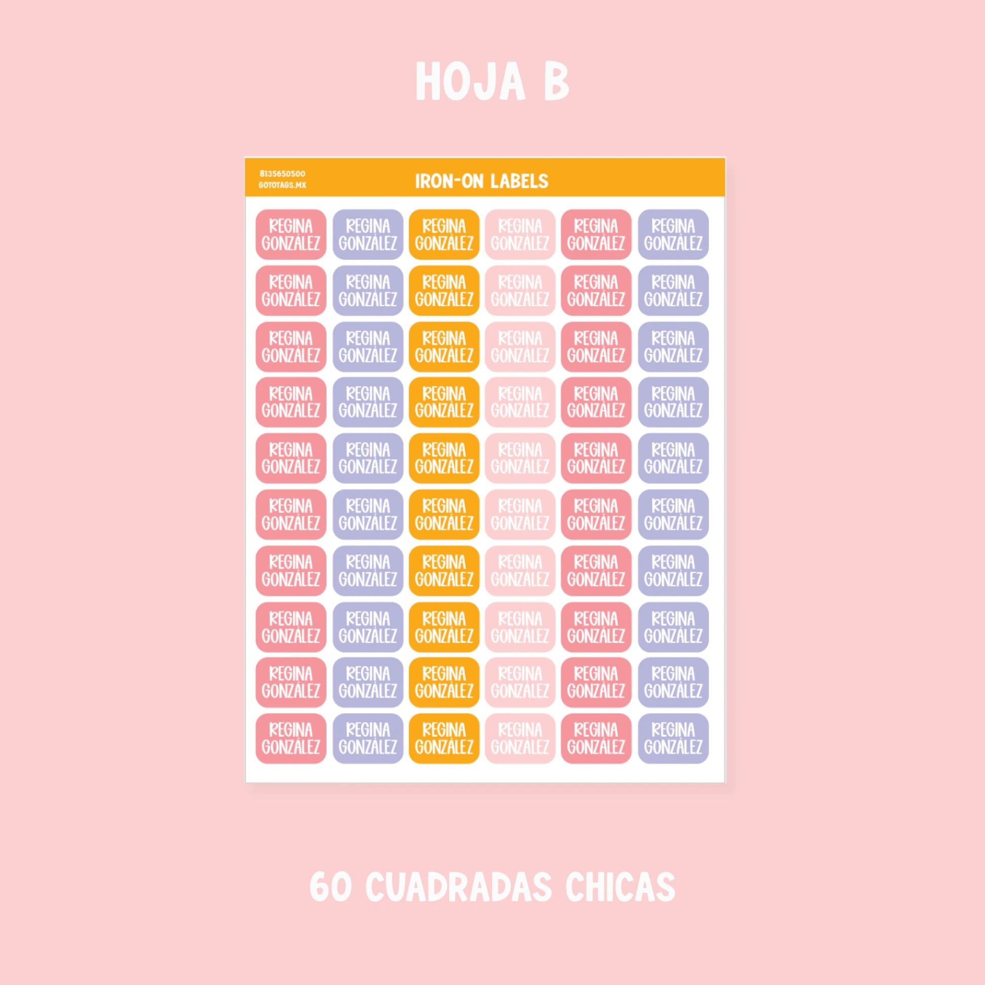 Etiquetas Ropa: Color 07