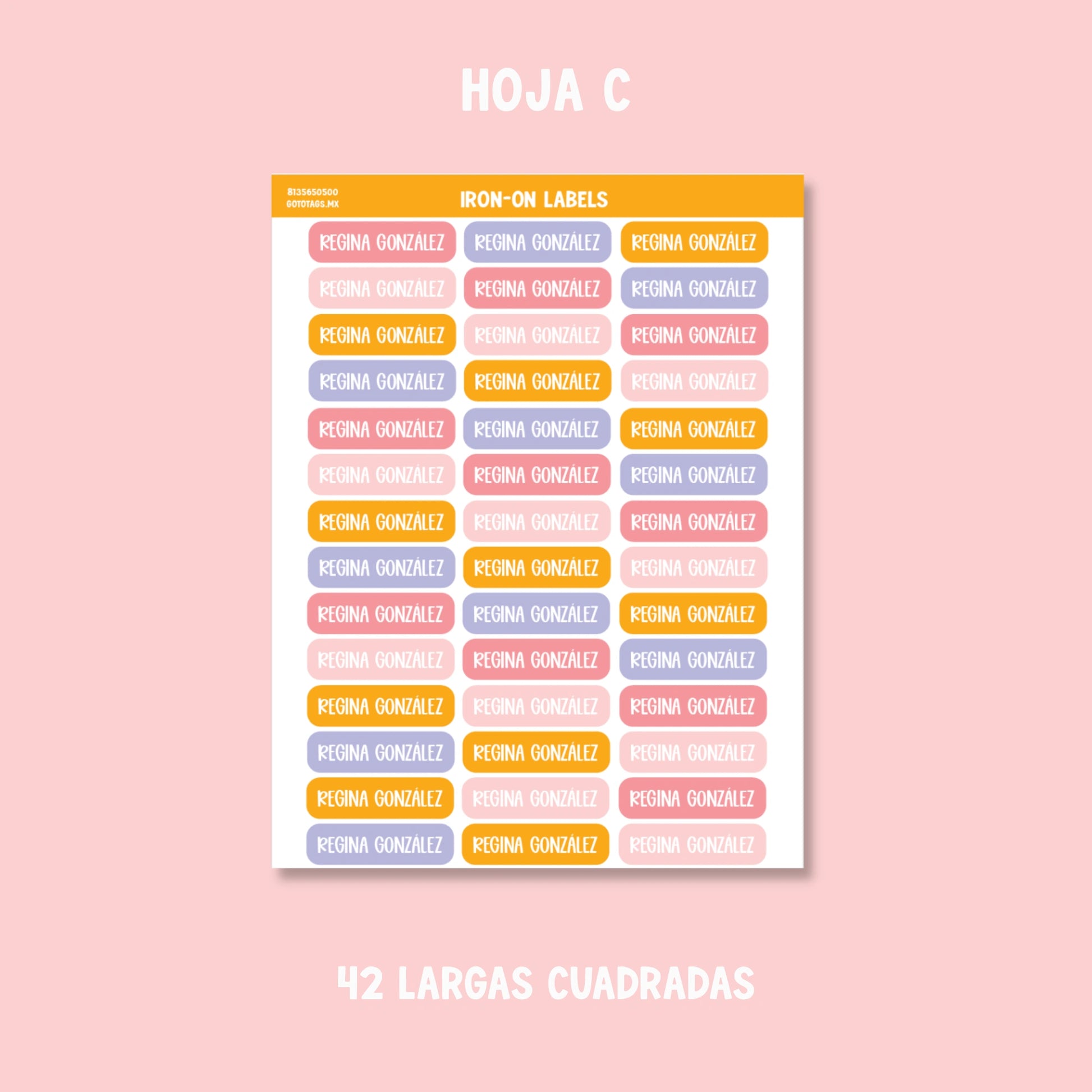Etiquetas Ropa: Color 07