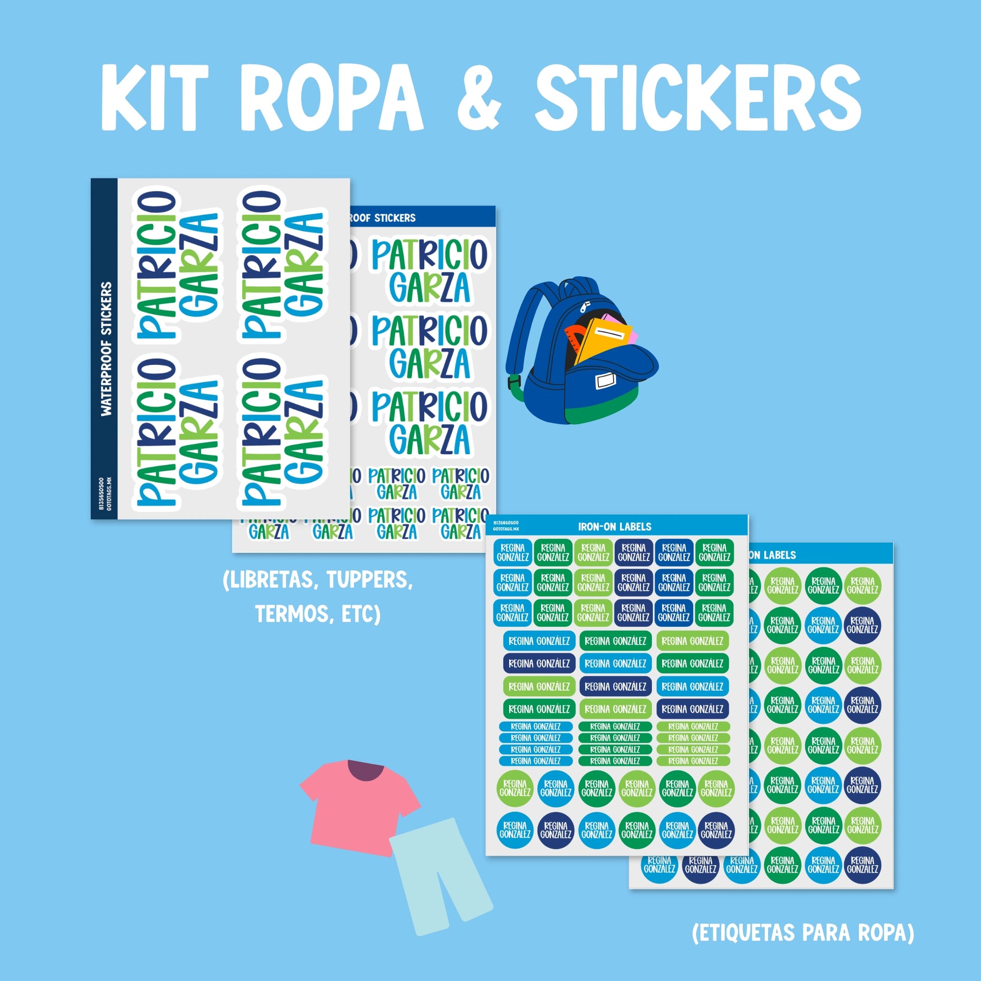 Kit Ropa & Stickers