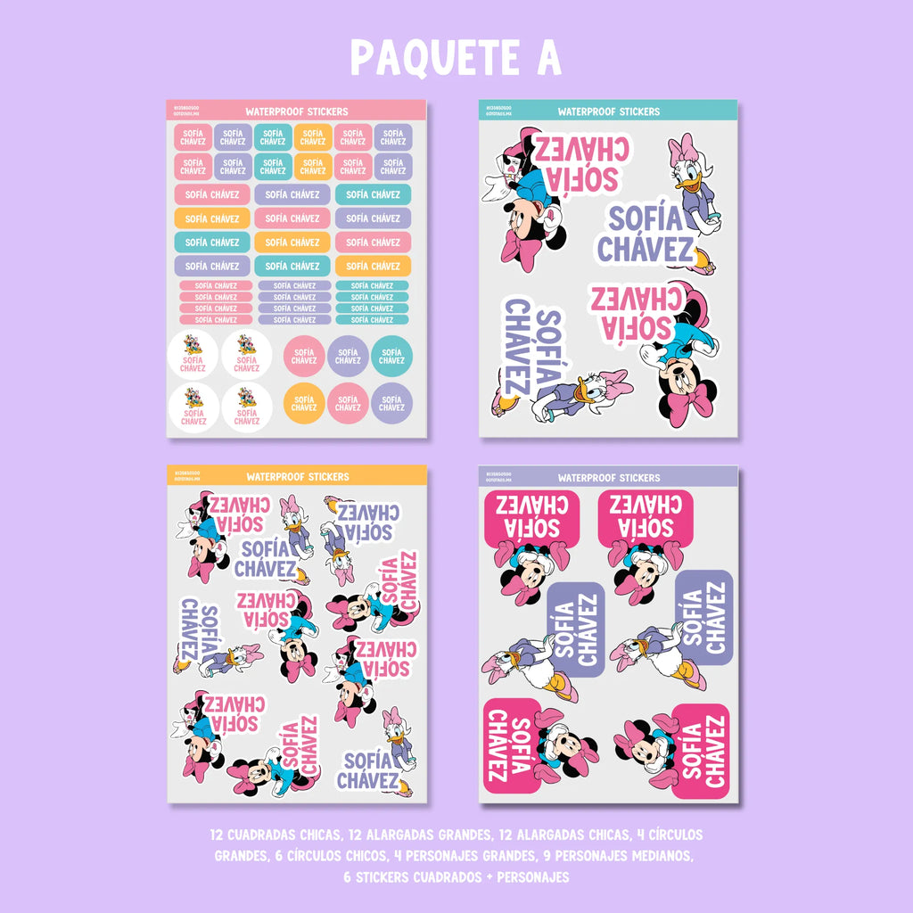 Stickers Minnie and Friends